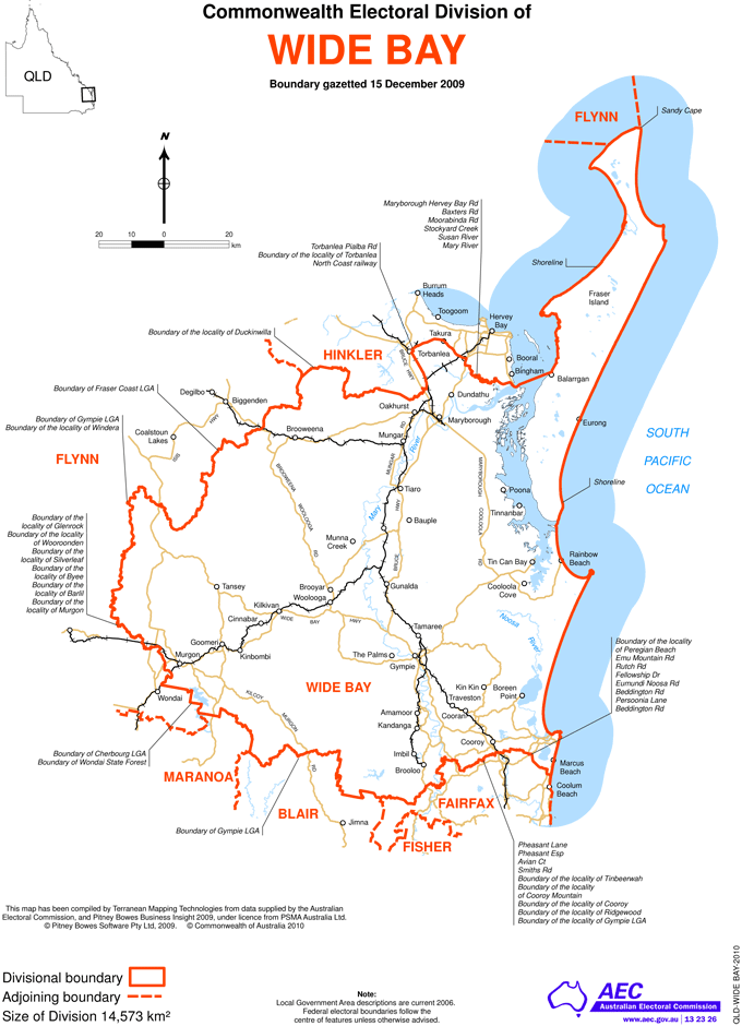 Wide Bay Map